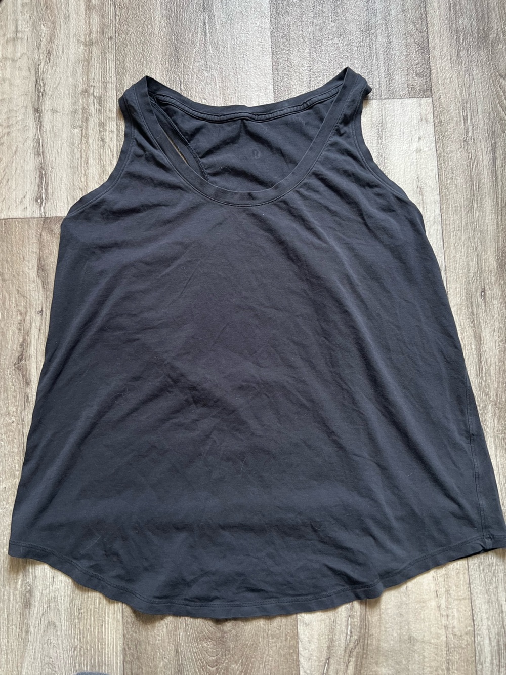 Lululemon Black Sculpt Tank Top Mesh Back Cutout Size 6